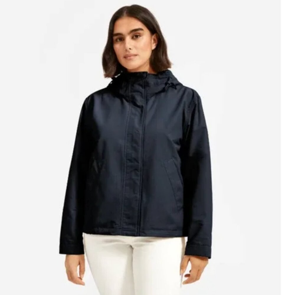 Everlane Womens The ReNew Windbreaker Midnight Black XXS